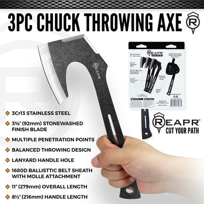 ◆ 3-PIECE CHUCK AXE SET