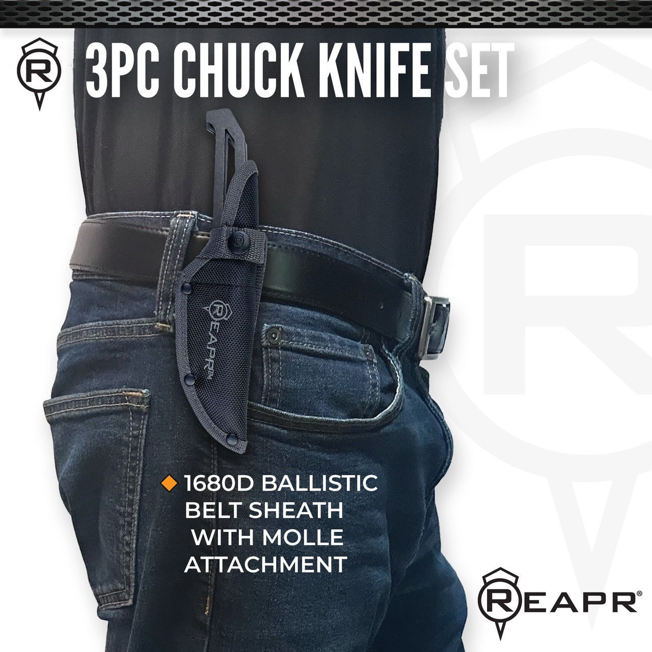 ◆ 3-PIECE CHUCK KNIFE SET