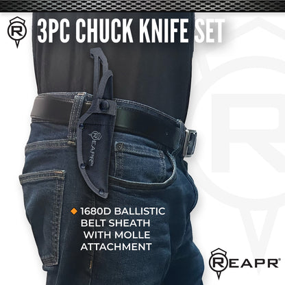 ◆ 3-PIECE CHUCK KNIFE SET